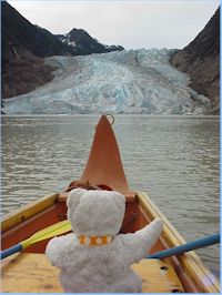 Perry views Davidson Glacier