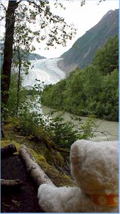 Perry's first glimpse of the glacier